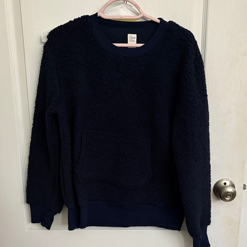 Cozy Chic Navy Fleece Sweatshirt